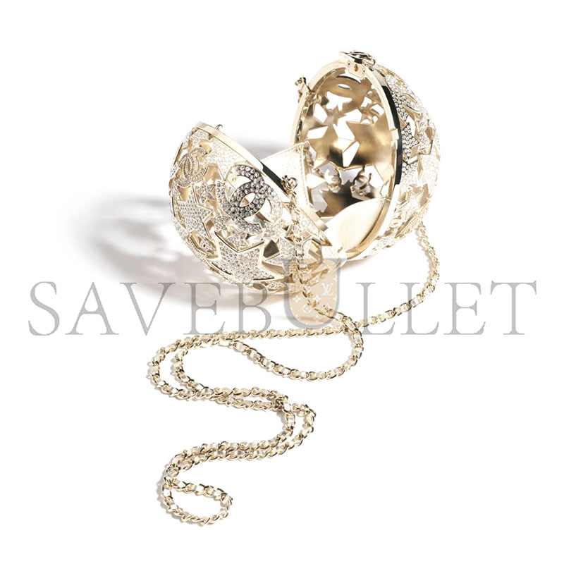 CHANEL SPHERE MINAUDIERE IN STRASS AS5659 (12*12*12cm)